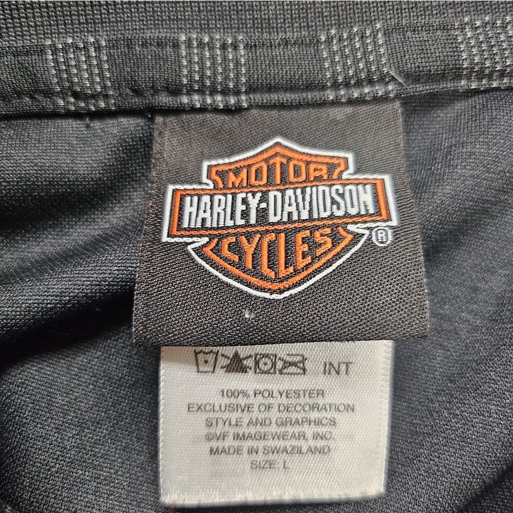 Harley Davidson Short Sleeve Kona HI Collared Polo Shirt Large - Picture 6 of 10
